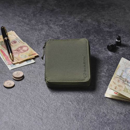 Portfel z ochroną RFID LIFEVENTURE RECYCLED RFID MINI TRAVEL WALLET