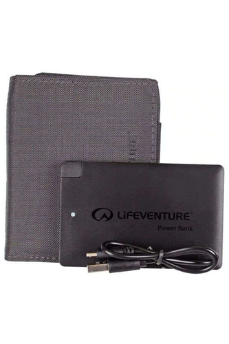 Portfel z ochroną RFID LIFEVENTURE RECYCLED RFID CHARGER WALLET