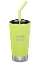 Kubek termiczny ze słomką KLEAN KANTEEN INSULATED TUMBLER Juicy Pear Matt | 470 ml