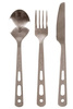 Sztućce turystyczne LIFEVENTURE TITANIUM CUTLERY SET
