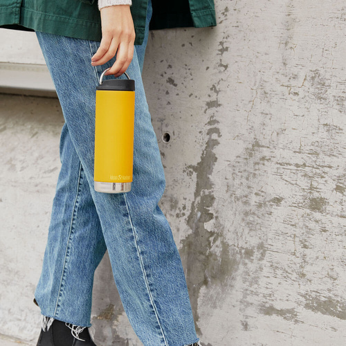 Butelka termiczna ze stali KLEAN KANTEEN TKWIDE INSULATED COFFEE TUMBLER Marigold | 350 ml - 592 ml