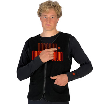 Ogrzewana kamizelka polarowa GLOVII HEATED VEST