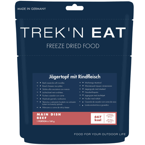 Danie myśliwskie z wołowiną i makaronem  TREK'N EAT