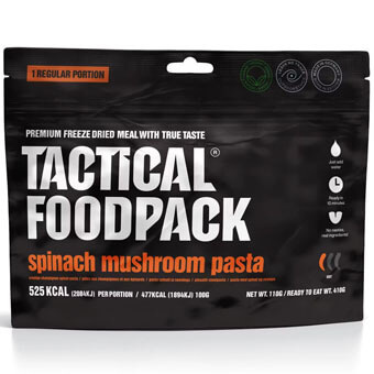 Makaron ze szpinakiem i grzybami TACTICAL FOODPACK