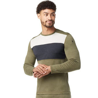 Koszulka SMARTWOOL CLASSIC THERMAL MERINO BASE LAYER COLORBLOCK CREW