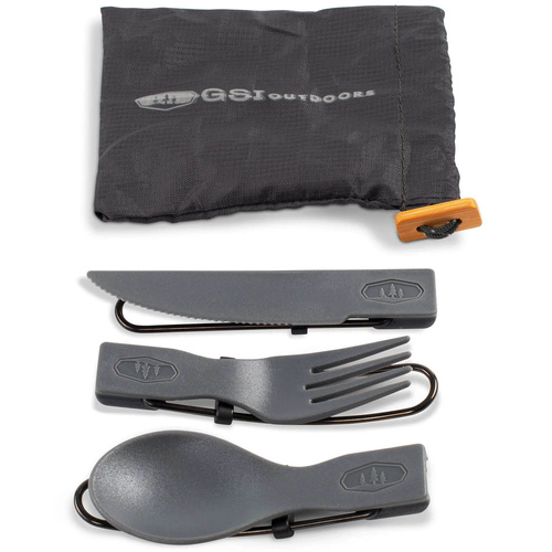 Zestaw sztućców GSI OUTDOORS TEKK TRIO FOLDING CUTLERY SET