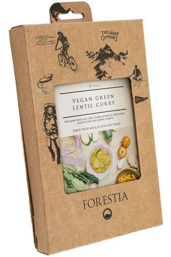 Wegańskie curry z zielonej soczewicy FORESTIA z podgrzewaczem