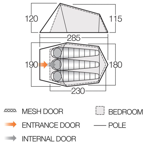 Namiot turystyczny VANGO SOUL 300