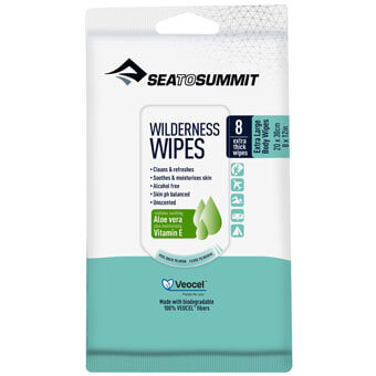 Chusteczki nawilżane duże SEA TO SUMMIT WILDERNESS WIPES EXTRA LARGE | 8 szt.