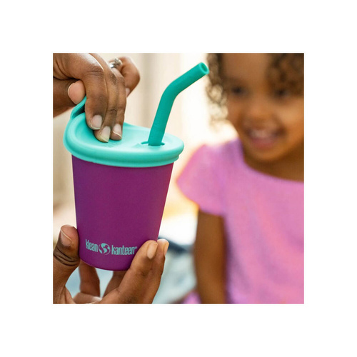 Kubek stalowy ze słomką dla dzieci KLEAN KANTEEN KID STEEL CUP | 300 ml