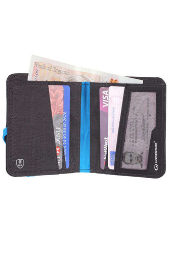 Portfel z ochroną RFID LIFEVENTURE RECYCLED RFID COMPACT WALLET