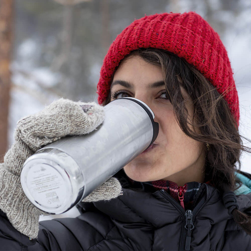 Butelka termiczna ze stali KLEAN KANTEEN TKWIDE INSULATED COFFEE TUMBLER Brushed Stainless | 350 ml - 592 ml