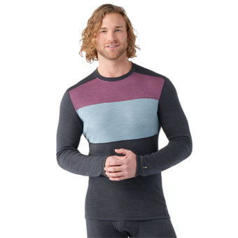 Koszulka wełniana męska SMARTWOOL CLASSIC THERMAL MERINO COLORBLOCK