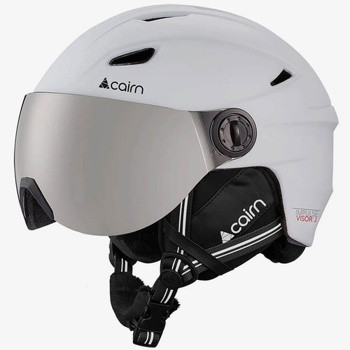 Kask narciarski dziecięcy CAIRN IMPULSE VISOR J z szybą cat.3