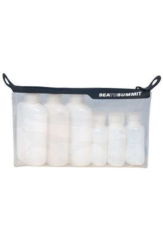 Pojemnik podróżny SEA TO SUMMIT TPU CLEAR ZIPTOP POUCH + 6 buteleczek