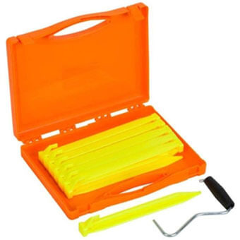 Śledzie plastikowe VANGO BOLT PLASTIC PEG SET 22cm x 12 EXTRACTOR STORAGE CASE - 12 sztuk