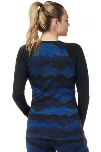 Koszulka wełniana damska SMARTWOOL CLASSIC THERMAL MERINO PATTERN CREW
