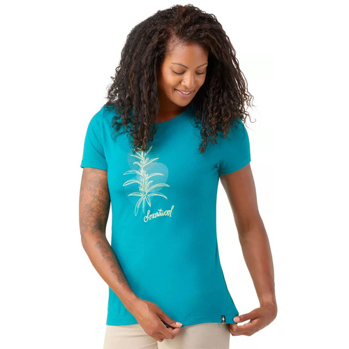Koszulka wełniana damska SMARTWOOL SAGE PLANT GRAPHIC TEE