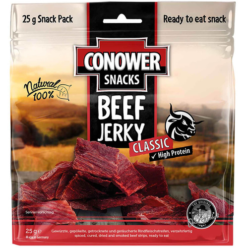 Suszona wołowina CONOWER SNACKS BEEF JERKY - Classic