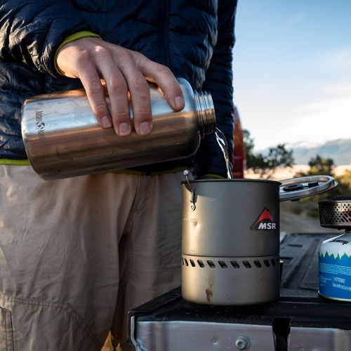 Butelka stalowa KLEAN KANTEEN WIDE .8L - 1.9L, Brushed Stainless