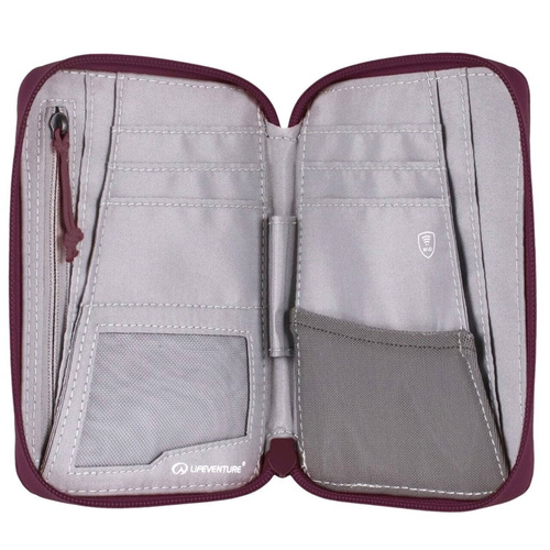 Portfel z ochroną RFID LIFEVENTURE RECYCLED RFID MINI TRAVEL WALLET