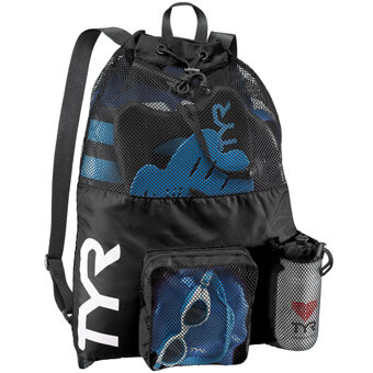 Plecak na sprzęt do pływania / treningu TYR BIG MESH MUMMY BACKPACK 40L