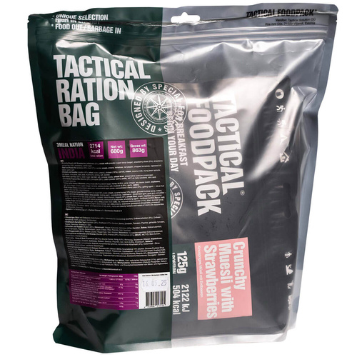 Racja żywnościowa jednodniowa TACTICAL FOODPACK 3 MEAL RATION INDIA | 680g