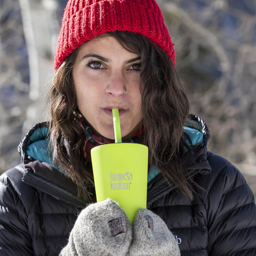 Kubek termiczny ze słomką KLEAN KANTEEN INSULATED TUMBLER Juicy Pear Matt | 470 ml