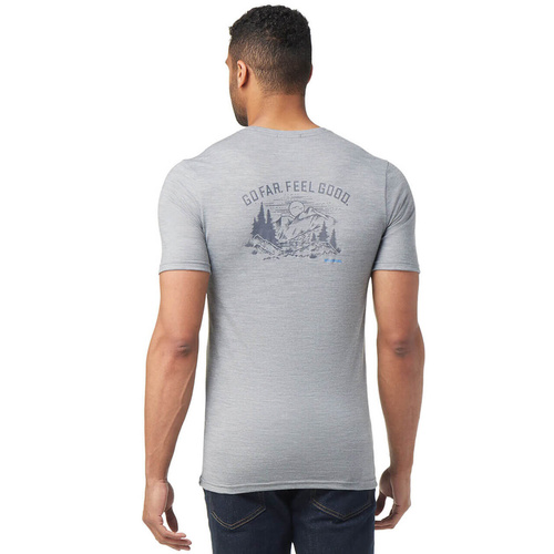 Koszulka wełniana męska SMARTWOOL WILDERNESS SUMMIT GRAPHIC TEE