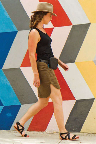 Pas biodrowy z ochroną RFID LIFEVENTURE RECYCLED RFID TRAVEL BELT POUCH