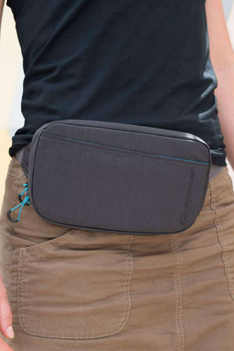 Pas biodrowy z ochroną RFID LIFEVENTURE RECYCLED RFID TRAVEL BELT POUCH