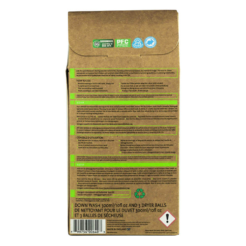 Zestaw: płyn do prania odzieży puchowej + kulki GRANGERS DOWN WASH KIT