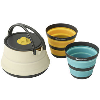 Zestaw naczyń turystycznych składanych SEA TO SUMMIT FRONTIER UL COLLAPSIBLE KETTLE COOK SET WITH CUPS
