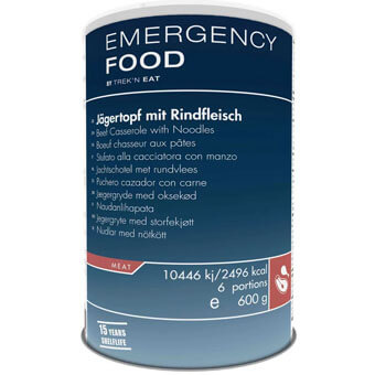 Danie myśliwskie z wołowiną i makaronem TREK'N EAT EMERGENCY FOOD | 6 porcji
