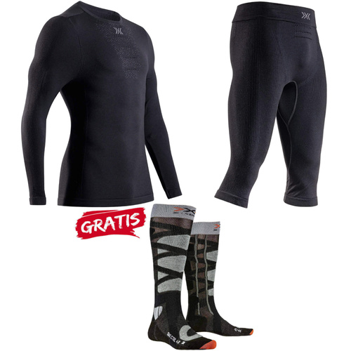 Zestaw / komplet bielizny męskiej X-BIONIC MIGHTYWOOL + SKARPETY GRATIS