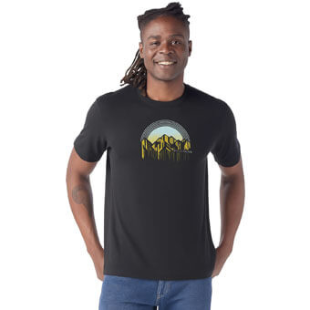 Koszulka wełniana unisex SMARTWOOL DUSK TO DAWN GRAPHIC TEE | Slim Fit