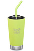 Kubek termiczny ze słomką KLEAN KANTEEN INSULATED TUMBLER Juicy Pear Matt | 470 ml