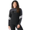 Koszulka wełniana damska SMARTWOOL CLASSIC THERMAL MERINO COLORBLOCK 1/4 ZIP