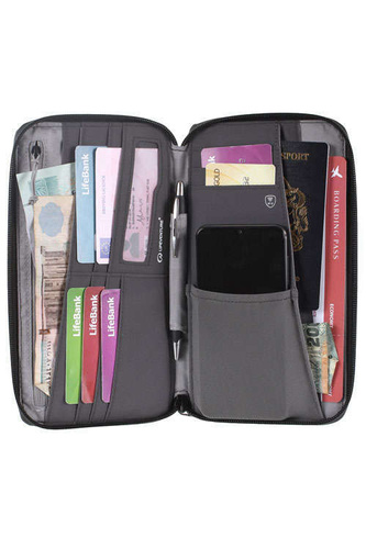 Portfel z ochroną RFID LIFEVENTURE RECYCLED RFID TRAVEL WALLET