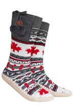 Ogrzewane kapcie ze skarpetkami GLOVII