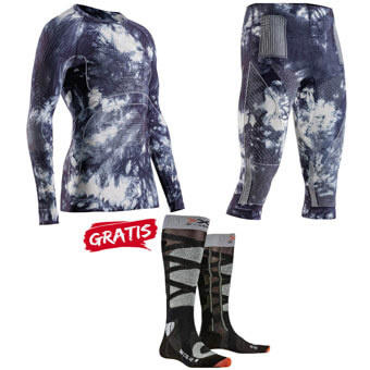 Zestaw / komplet bielizny męskiej X-BIONIC MIGHTYWOOL + SKARPETY GRATIS