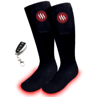 Skarpety narciarskie ogrzewane GLOVII HEATED SOCKS z pilotem i baterią