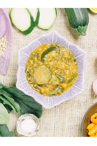 Wegańskie curry z zielonej soczewicy FORESTIA z podgrzewaczem