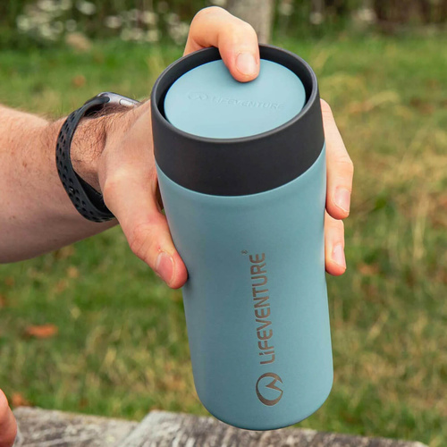 Kubek termiczny ze stali LIFEVENTURE ONE-TOUCH THERMAL MUG 350 ml