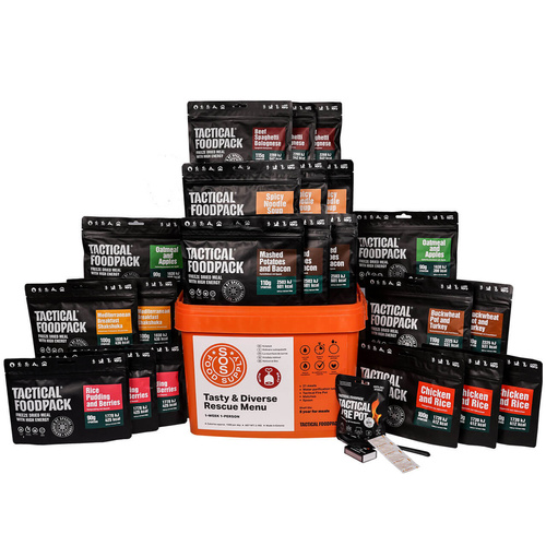 Racja żywnościowa 7-dniowa mięsna TACTICAL FOODPACK SOS WITH MEAT | 2100g