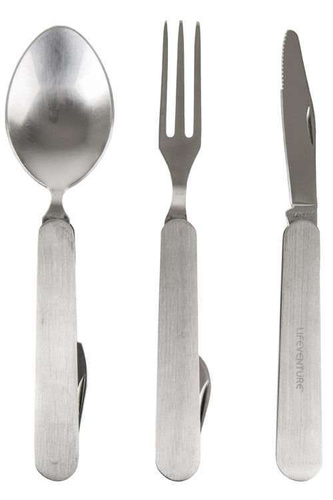 Sztućce turystyczne LIFEVENTURE FOLDING CUTLERY SET