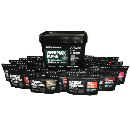 Racja żywnościowa 7-dniowa mięsna TACTICAL FOODPACK WEEKPACK APLHA | 2100g