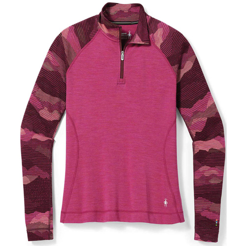 Koszulka SMARTWOOL W'S CLASSIC THERMAL MERINO PATTERN 1/4 ZIP