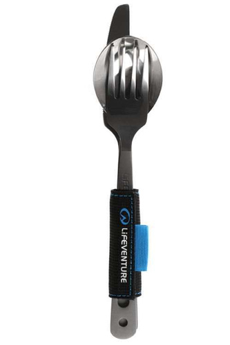 Sztućce turystyczne LIFEVENTURE TITANIUM CUTLERY SET