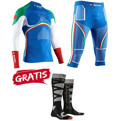 Zestaw / komplet bielizny X-BIONIC ENERGY ACCUMULATOR PATRIOT WŁOCHY 4.0 + GRATIS